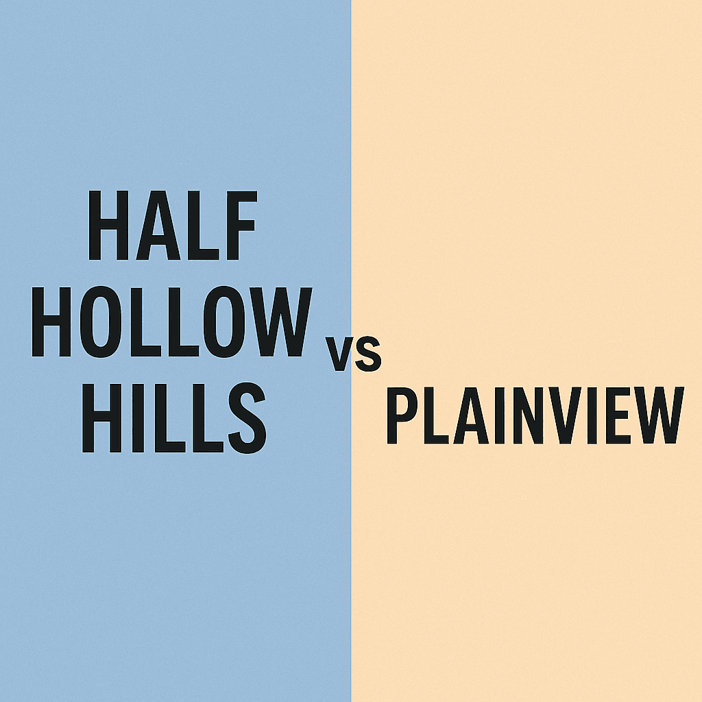 Half Hollow Hills vs Plainview comparison
